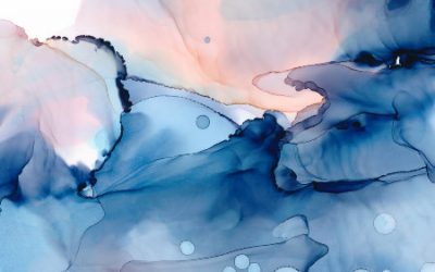 Mara – Ethereal Elegant Watercolor Pink Blue Artistic Abstract Wedding Suite