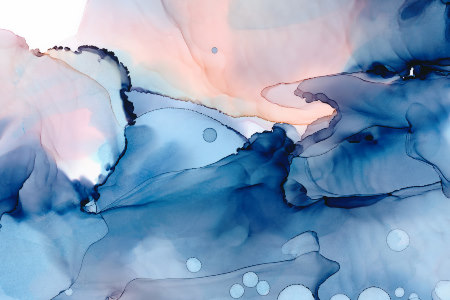 Mara – Ethereal Elegant Watercolor Pink Blue Artistic Abstract Wedding Suite